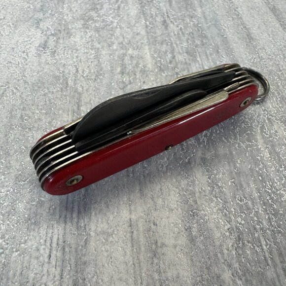Vintage Pastor Aleman Red Camp/Utility Knife Swiss Army Knife - ULTRA RARE - Picture 9 of 10